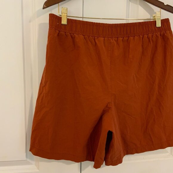 Calia by Carrie Underwood Brown Pull On High Waist 7 Inch Athletic Shorts Large - Picture 8 of 10